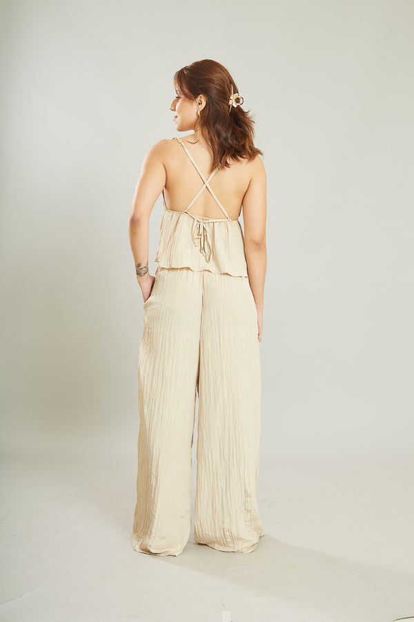 BLUSA FLUÍDA CONCHA - AREIA
